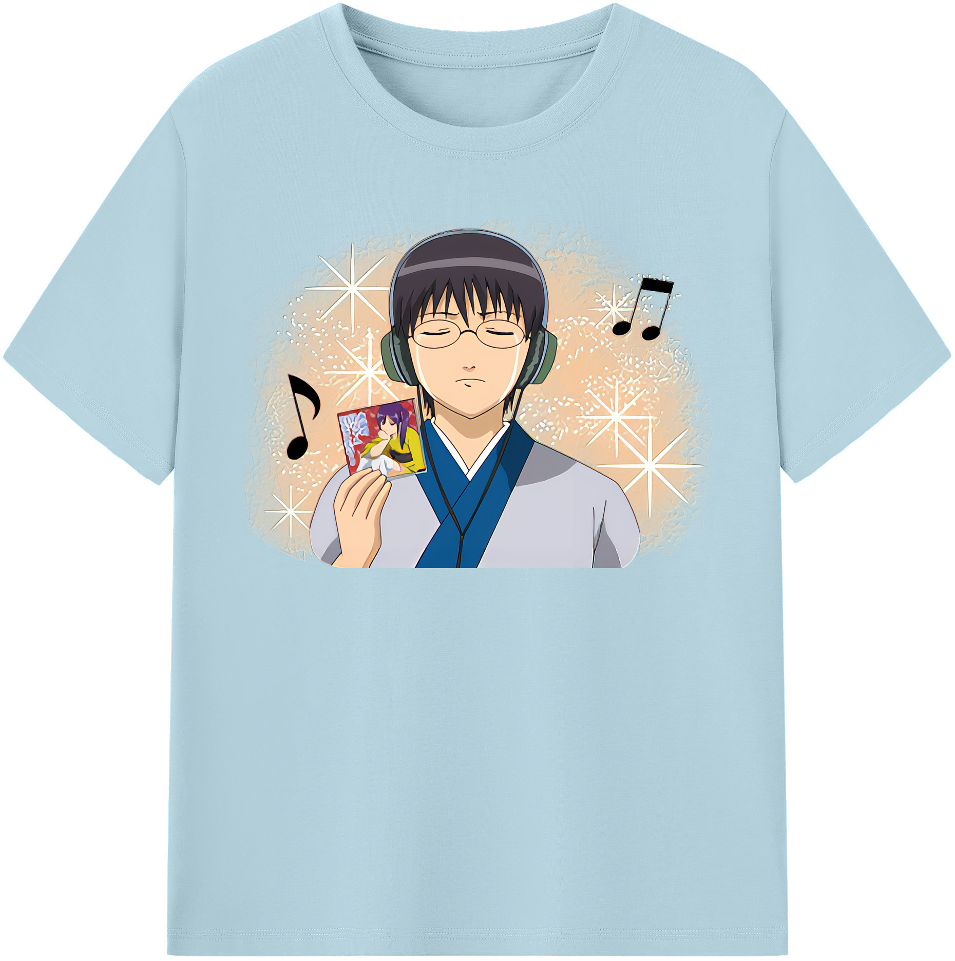 （画像用） ぎんたま 坂田銀時（さかたぎんとき） 神楽 志村新八（しむら しんぱち） GINTAMA Sakata Gintoki Kagura Shimura Shinpachi 綿100％半袖Tシャツ（フロントプリント）